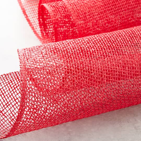12 Pack: 10" x 19ft. Red Poly Burlap Mesh by Celebrate It™